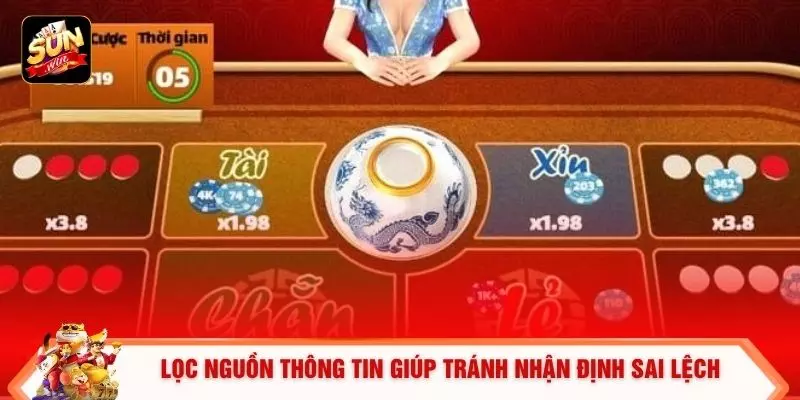 Lọc nguồn thông tin giúp tránh nhận định sai lệch