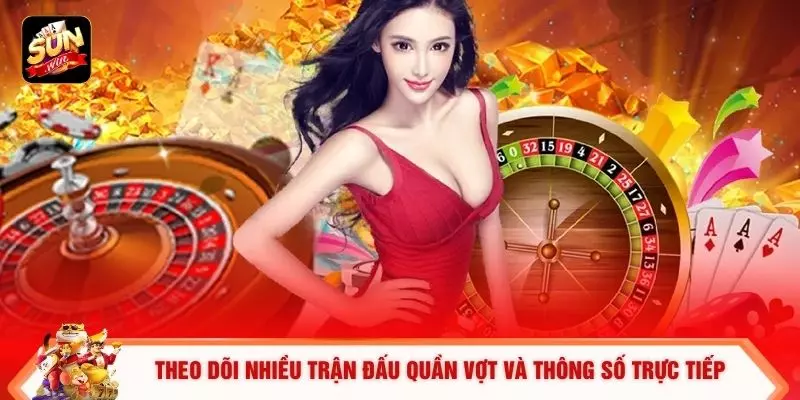 Theo dõi nhiều trận đấu quần vợt và thông số trực tiếp